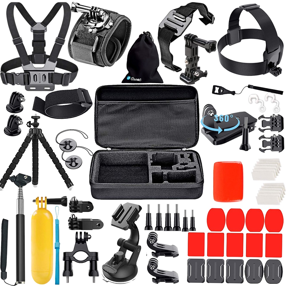 ozone Ozone Action Camera Accessories 56 In 1 Travel Kit