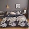 Luna Home King size 6 pieces, lovely flower design iron color, bedding set.