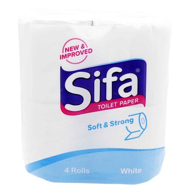 Sifa Toilet Roll White  4 Pack