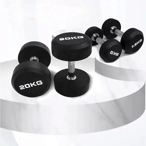 Harley Fitness Commercial Dumbbells - TPU - Dynamic Strength and Stability (7.5, Kilograms)