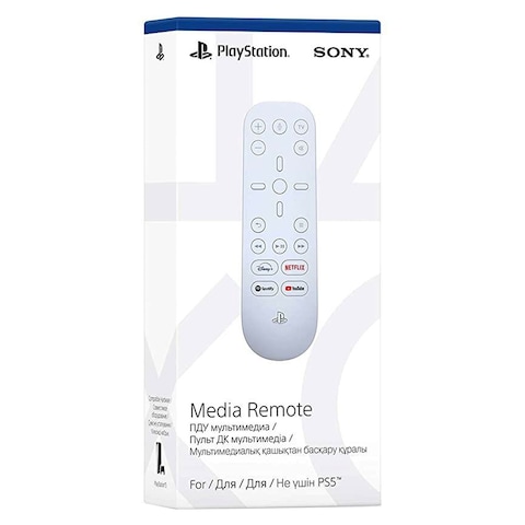 Sony Media Remote Controller For PlayStation 5 White