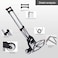Showay Folding Hand Truck 180 Lb Capacity Heavy-Duty Luggage Trolley Cart With Telescoping Handle And Rubber Wheels, Black,