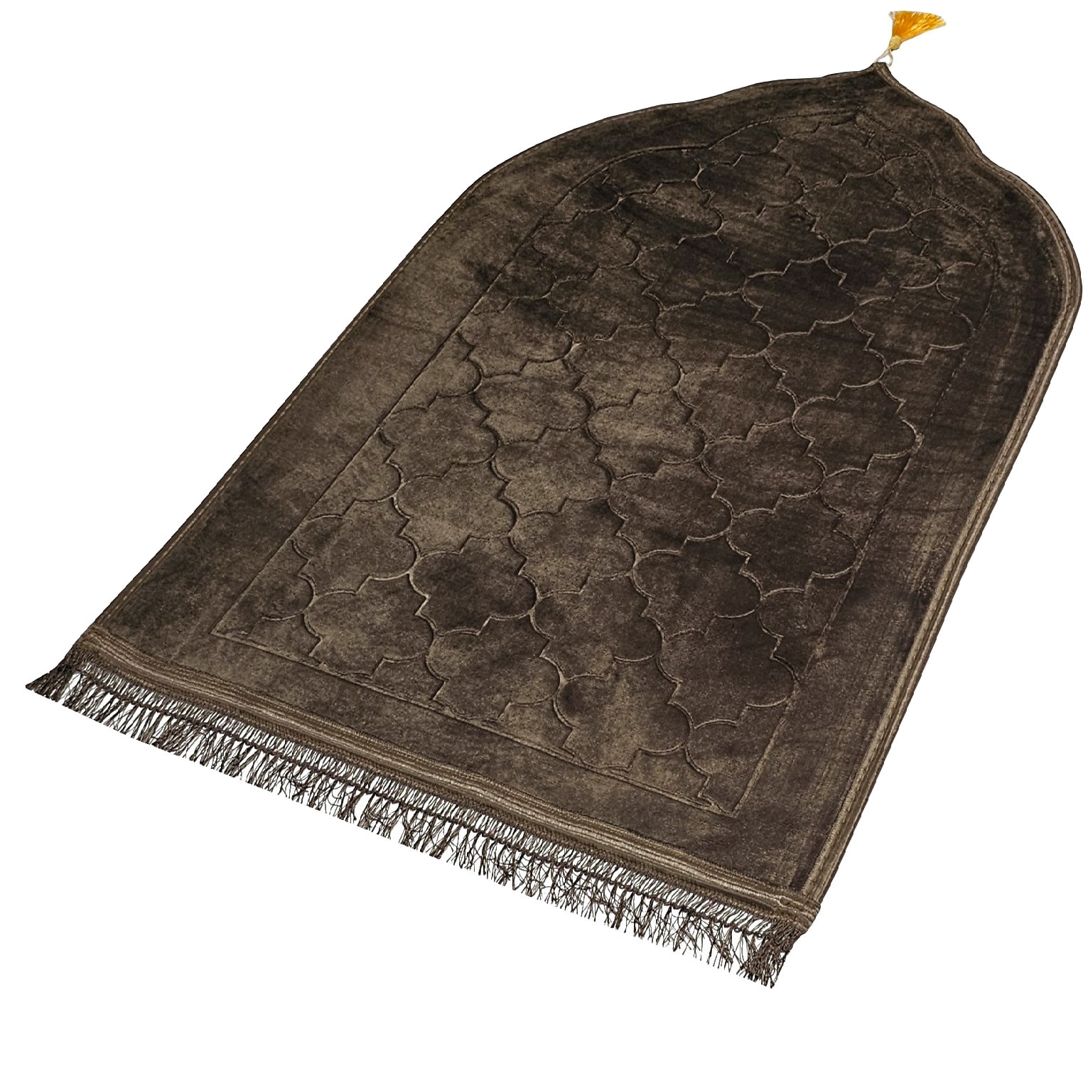 Buy Fabienne Embossed Prayer Mat Dark Brown 80x120cm Large Size Anti ...