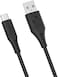 Promate USB to USB-C Cable, Durable Silicone Type-C Cable with 3A Fast Charging, 480 Mbps Data Sync, 1.2m Anti-Tangle Wire and 25000+ Long Bend Lifespan for Galaxy S22, iPad Air, PowerLink-AC120 Black