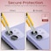 Moxedo Camera Lens Protector, 9H Tempered Glass, Aluminum Alloy Individual Ring Camera Cover Screen Protector Compatible for iPhone 12 (6.1 inch)/ 12 Mini (5.4 inch) (PURPLE)