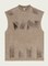Mei Stylish Unisex Summer Casual Sleeveless Relaxed Fit Crew Neck T-shirt, S Size, Light Brown