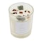 Prickly Pear Moonstone Crystal 'Peace' Candle, 100% Natural Soy Wax with Authentic Crystals, Comes in Glass Vessel with a burn time of 45 Hrs, 200g