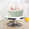 Lushh Rotating Icing Revolving Cake Tilting Turntable Decorating Stand Platform Aluminium Revolving Cake Stand Rotating Cake Decorating Turn Table 12 inches