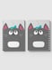Lowha Spiral Notebook With 60 Sheets And Hard Paper Covers With Cartoon Cute Cat Blue Ribbon Design, For Jotting Notes And Reminders, For Work, University, School