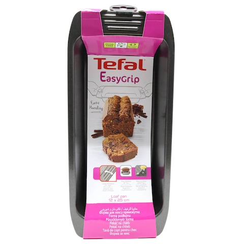 Tefal Easy Grip Gold Loaf Pan Black 12x25cm