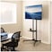 Mobile TV Cart For 32-75 Inch TVs Rolling Stand LED/LCD/OLED Flat/Curved TVs Portable Monitor Stand with Lockable Wheels