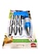 Generic 12-Piece Cake Decor Piping Icing Nozzle Set Blue/Silver