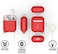 Catalyst - Key Ring Case for AirPods 1 &amp; 2 - Flame Red