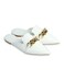 Amica Mules Bertha For Women&amp;Girls Stylish Fashion Vegan Leather Mule For Party/Casual Flat Loafers   Cute Comfortable Dressy Suitable for All Occasions Travel Modern Design   Style&amp;All-Purpose White
