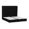 In House Lujin Linen Bed Frame - Queen - 200x160cm - Black
