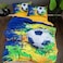 Luna Home Single size 4 pieces, without filler, soccer ball 3D design.