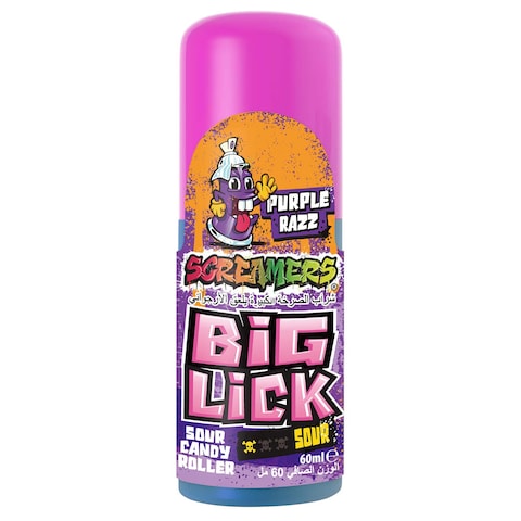 Screamers Big Lick Purple Razz Sour Candy Drink - 60 ml