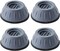 HOMESHOPPER Plastic Shock Absorber Anti Vibration Slip Mat with Suction Cup Feet Anti Walk Rubber Pads for Fridge, Washing Machine, Leveling Furniture Lifting Base -4pcs
