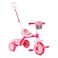Spartan Paw Patrol Themed Tricycle with Push Bar for Girls Pink