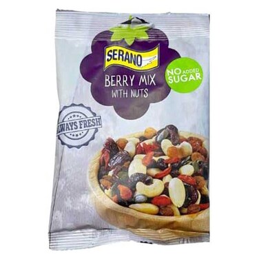 Serano No Added Sugar Berry Mix With Nuts 150g