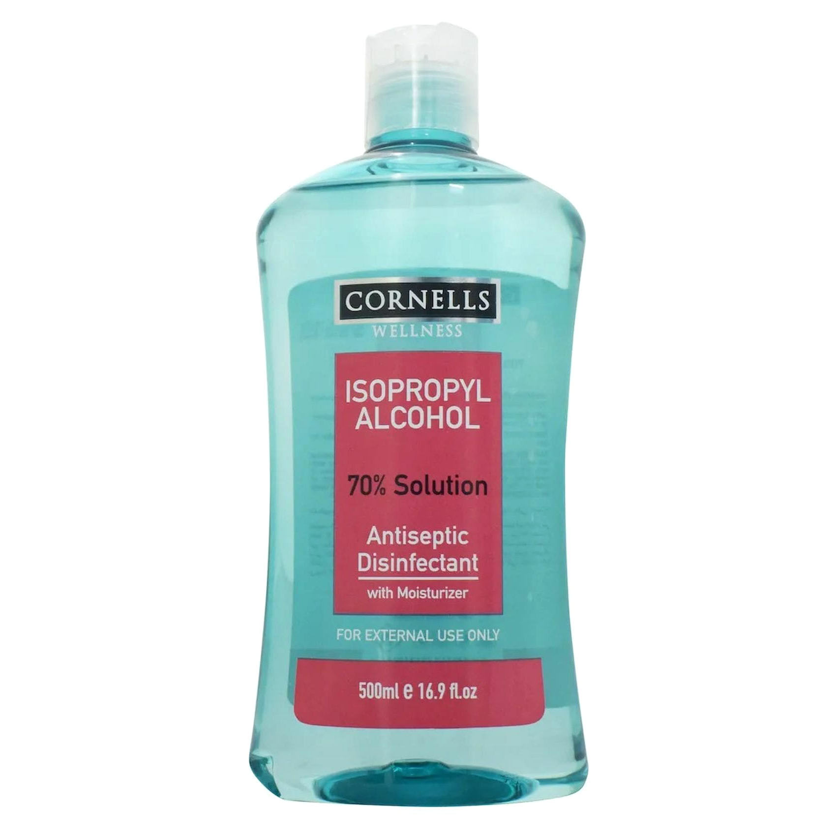 Cornells Wellness Isopropyl Alcohol 70% Solution Antiseptic Disinfectant Blue 500ml