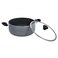 Delcasa Granitecoted Casserole With Glass Lid 26Cm