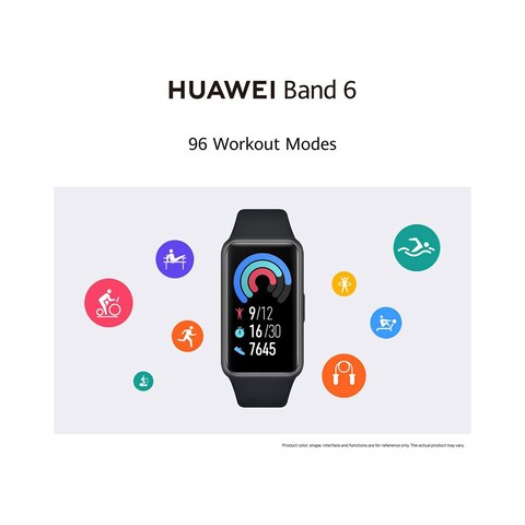 HUAWEI Band 6 - 1.47-inch Fitness Tracker Smart Band - Graphite Black