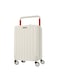 Wide Handle Cabin Luggage Trolley For Ultimate Fashion Travel Elegance White