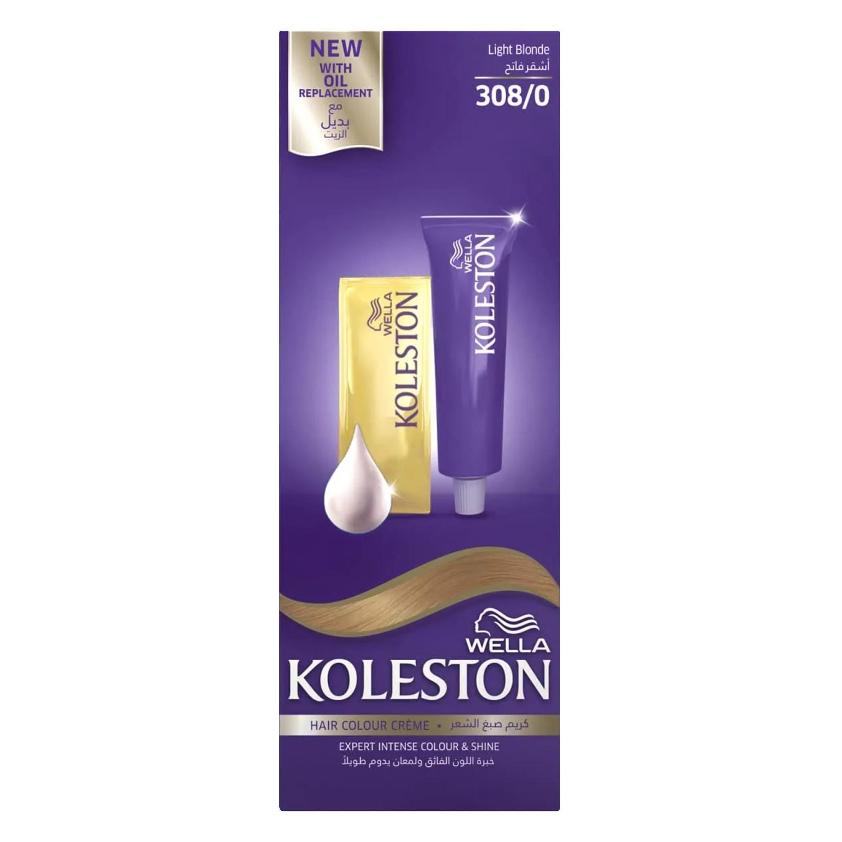 Wella Koleston Expert Intense Colour And Shine Hair Colour Creme 60ML 308/0 Light Blonde