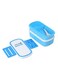 Royalford Airtight Lunch Box With 2 Layer Blue 1.4L