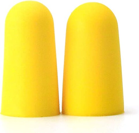 HASPRO [50 PAIRS] Eco-Friendly Bulk Pack, Ultra Soft Foam Earplugs in GIGA Tube with Carry Case, Best Earplugs for Noise Canceling, Snoring, Work, DIY, Noise Reduction SNR 38dB (Yellow)