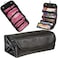 Roll-N-Go Women Travel Large Cosmetic Bag Fashion Waterproof Nylon Beauty Makeup Bag Organizer Make Up Storage Toiletry Bag