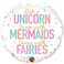Qualatex Unicorn Mermaids Fairies Foil Balloon- 18-Inch Size