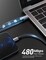 UGREEN USB-C to Lightning MFI Cable Alu Case with Nylon Braided 3A PD Fast Charging 1m BK