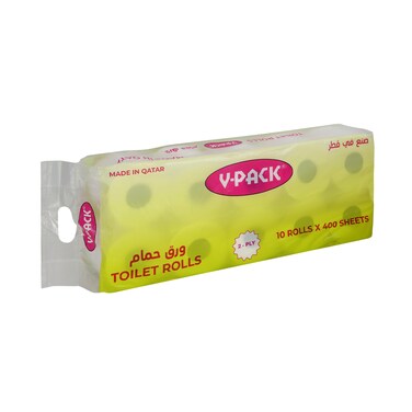 V-Pack Toilet Rolls 400 Sheetsx10 Rolls