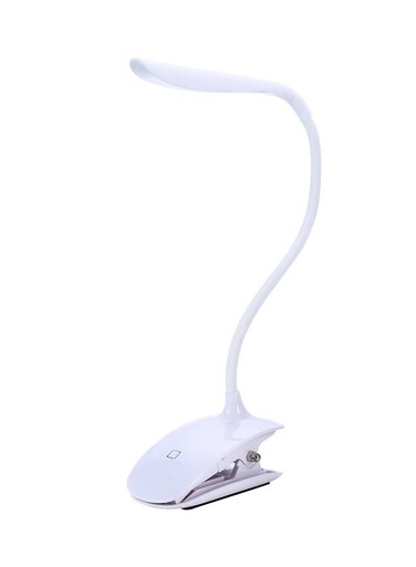 Generic LED Table Lamp With Clip And Touch Switch White