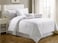 Comfy - Hotel Cotton Satin Stripe 6pcs Comforter Set- White