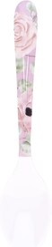 Royalford 18.5 Cm Melamineware Dessert Spoon- Rf11789 Stylish, Light-Weight And 100% Food-Grade Suitable For Dining Table, Home And Restaurant Dishwasher-Safe And Chip-Resistant White And Pink