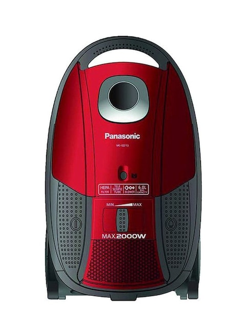 Panasonic Canister Vacuum Cleaner 6L, 2000W, Mc-Cg713, Red/Grey