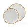 Porceletta Mocha Porcelain Rimmed Thin Flat Plate 20 cm