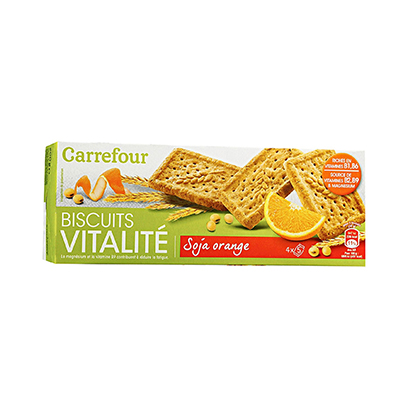 Carrefour Soya/Orange Biscuits 200G