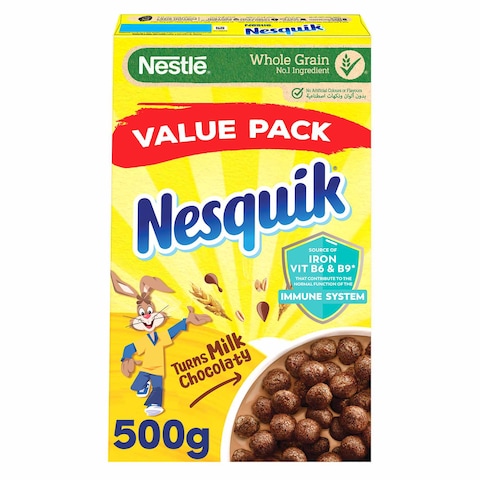 Nesquick Whole Grain Chocolate Cereal 500g