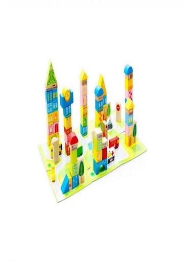 Generic 62-Piece Urban Traffic Scene Building Blocks Toy MWZ-20