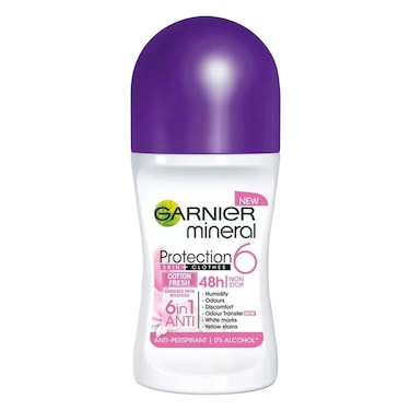 Garnier Mineral Protection 6 In 1 Antiperspirant Cotton Fresh Roll On 50ml
