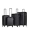 STARGOLD 4 Pack Of Hardside Spinner Number Locked Luggage Trolley