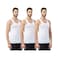 Fruit Of The Loom Sleeveless Vest L White Pack of 3