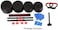 ULTIMAX- Adjustable 7 in 1 Dumbbell Set, Free Weights Dumbbells Set with Connecting Rod Used as Barbell, Kettlebell and Push-ups, Weightlifting Fitness for Home/Office-20Kg