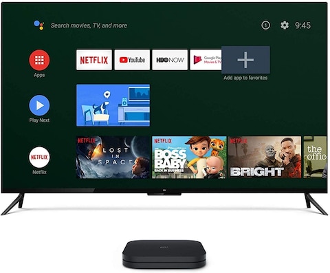 Xiaomi Mi Box S, Smart TV Box, Intelligent 4K Ultra HD Media Player, Work With Projector, TVs &amp; Mobile Phones, Powered By Android 8.1, - International Version- Black