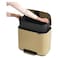 Brabantia Bo Pedal Bin 3 x Inner Buckets Mineral Golden Beach 11L