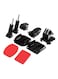 Generic - 9-Piece Helmet Front Adhesive Mount Bracket For GoPro Black